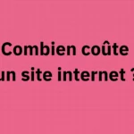 Coût site internet