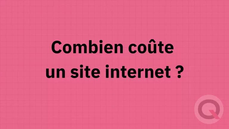 Coût site internet